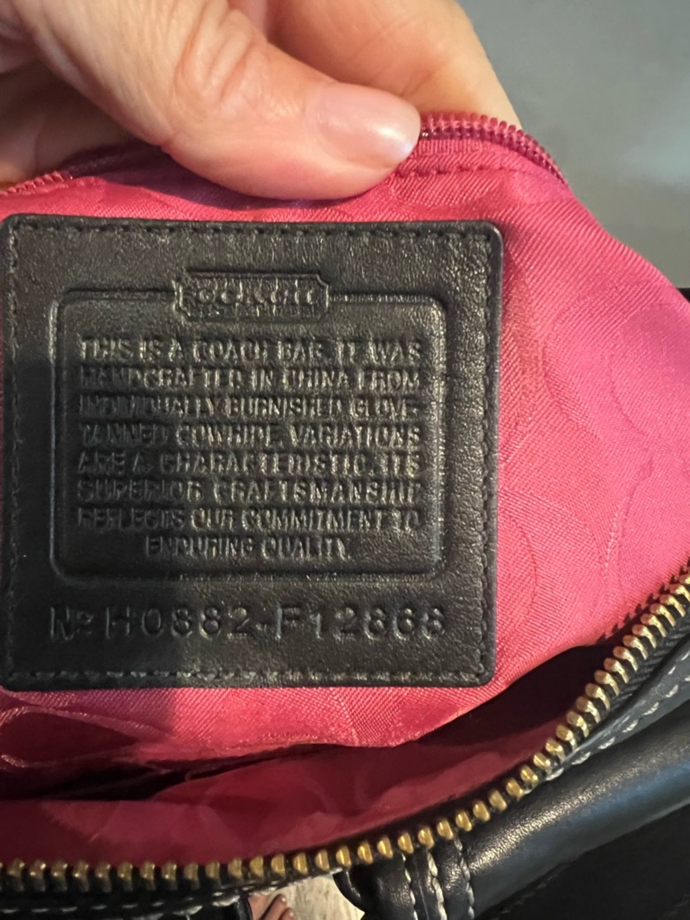 Vintage Coach  Black Leather Legacy Mandy Bag with Gold Hardware - Picture 9 of 9